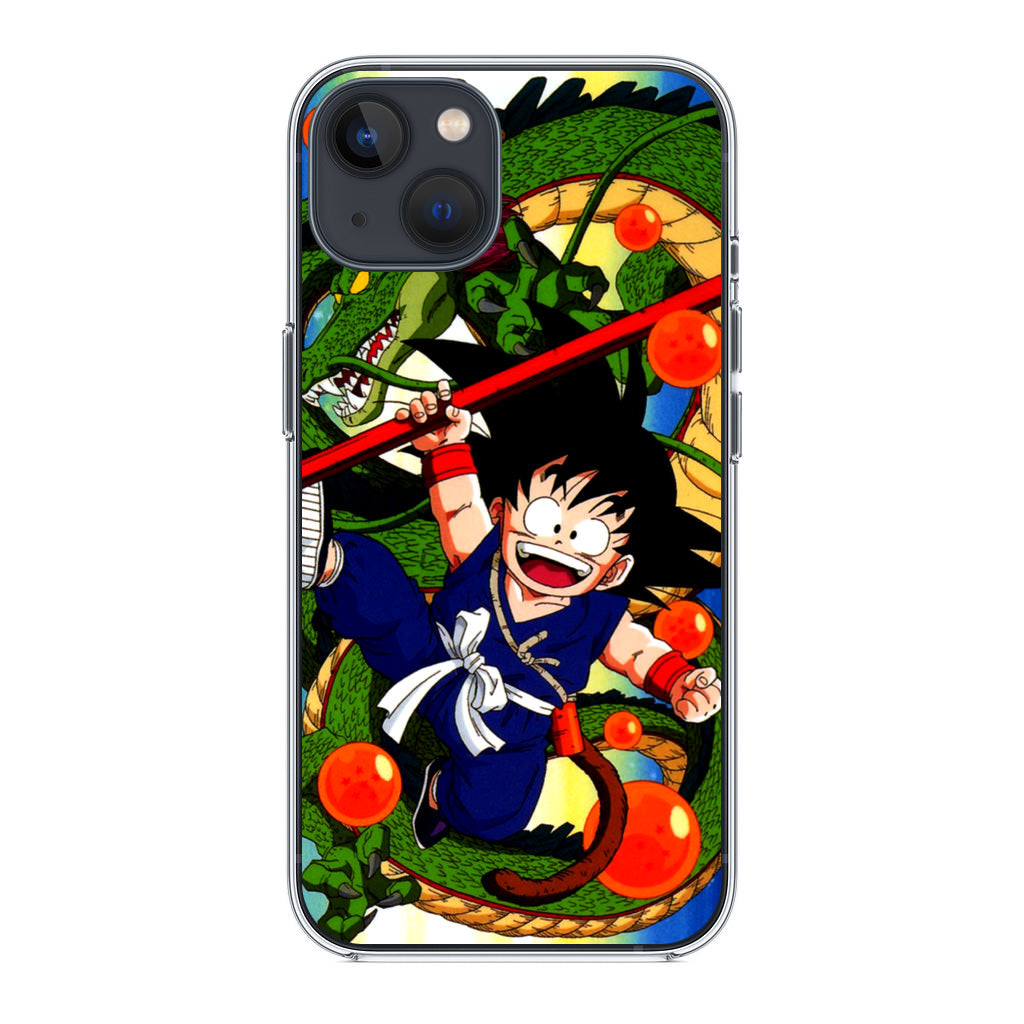 Shenlong And Little Goku Dragon Ball iPhone 14 / 14 Plus Case