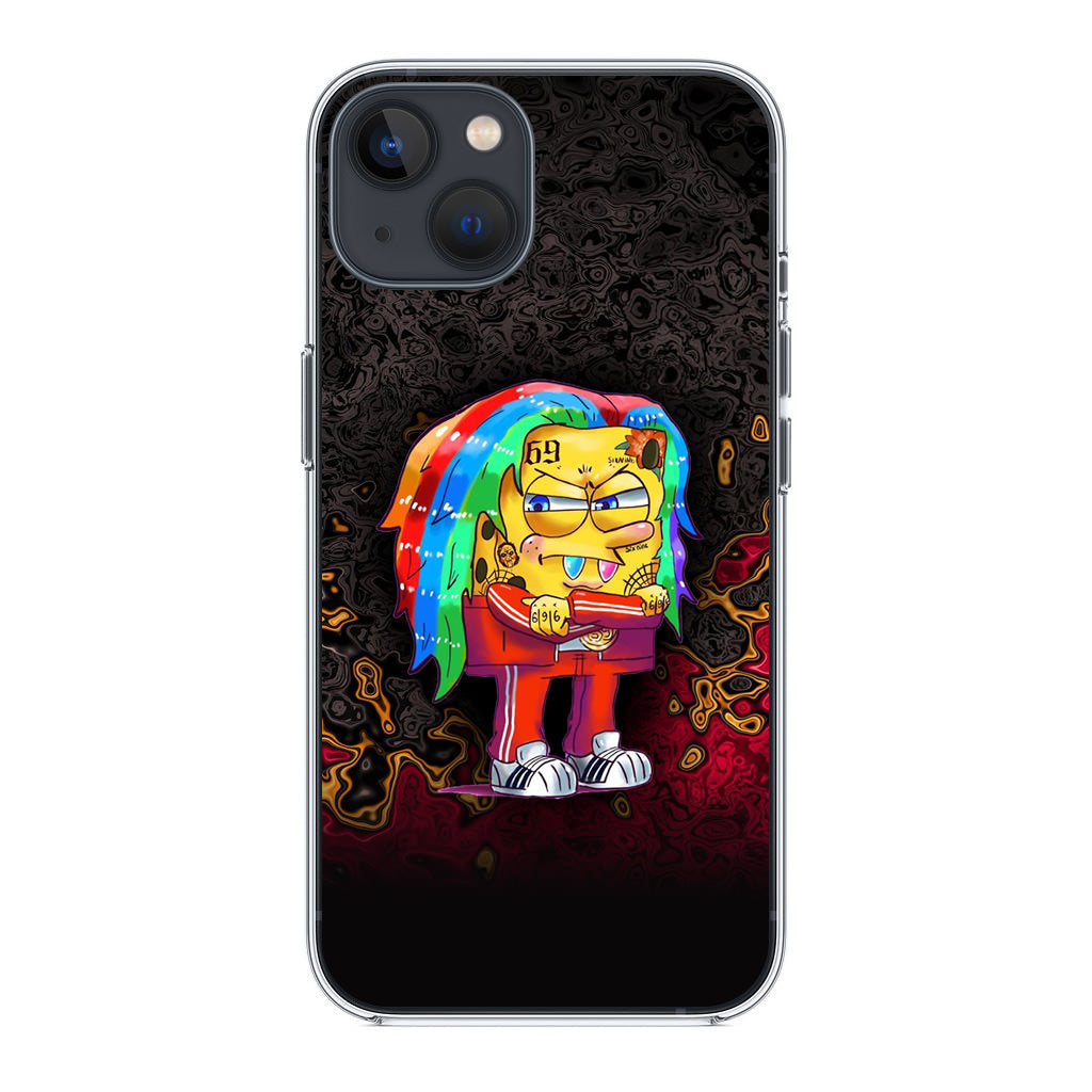 Sponge Hypebeast 69 Mode iPhone 14 / 14 Plus Case