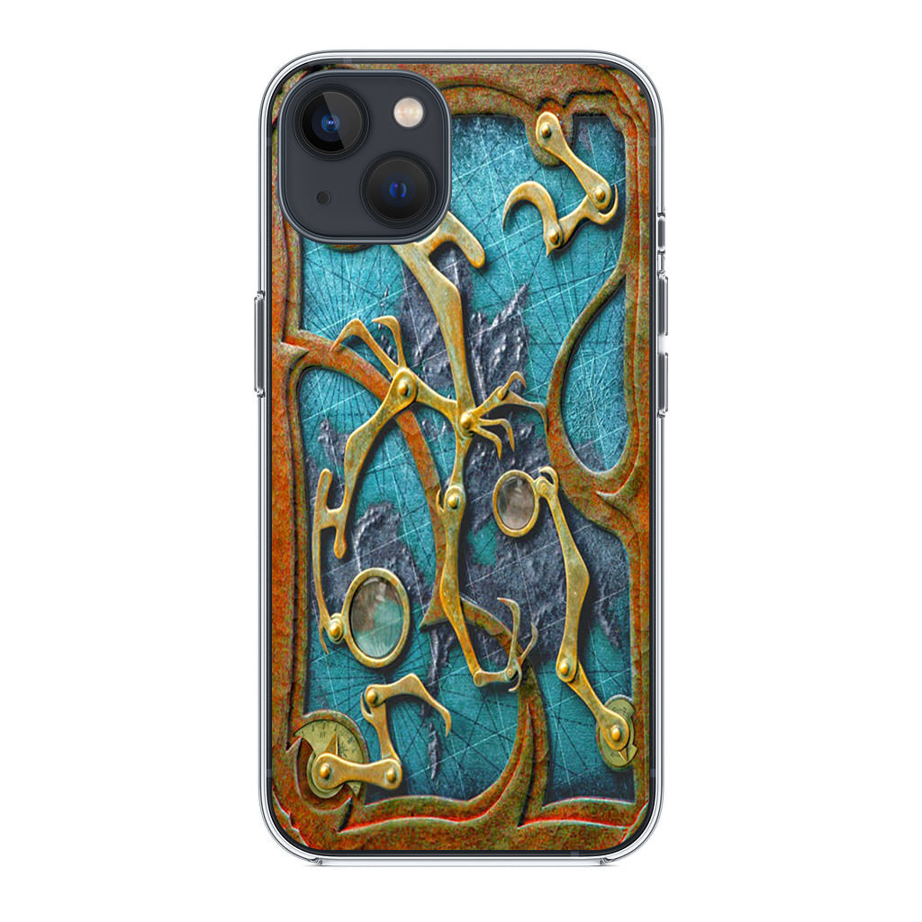 Steampunk Book Cover iPhone 14 / 14 Plus Case