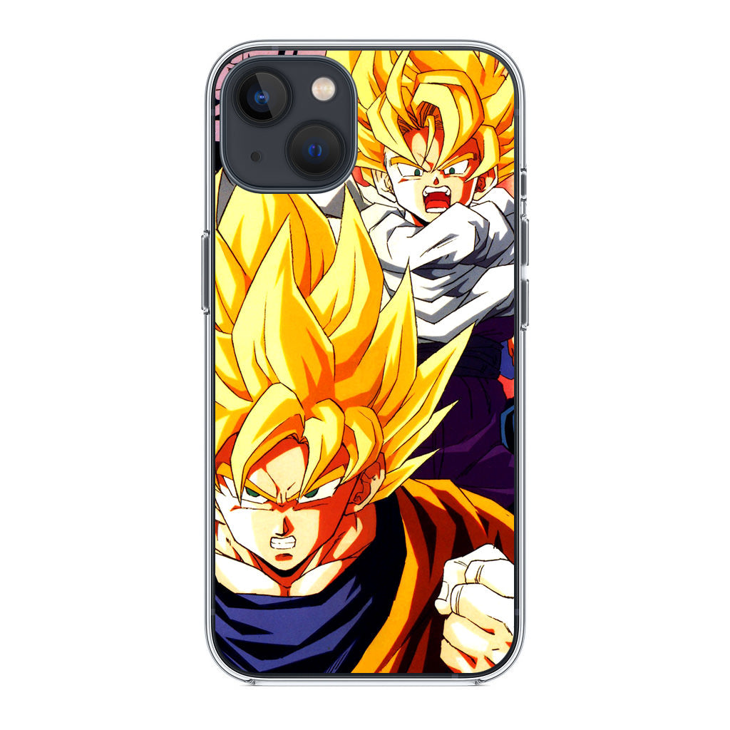 Super Saiyan Goku And Gohan iPhone 14 / 14 Plus Case