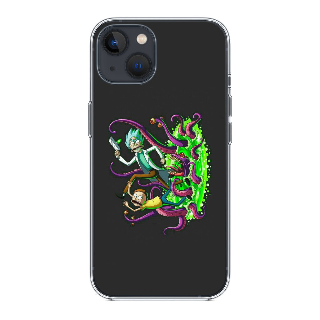 Rick And Morty Pass Through The Portal iPhone 14 / 14 Plus Case