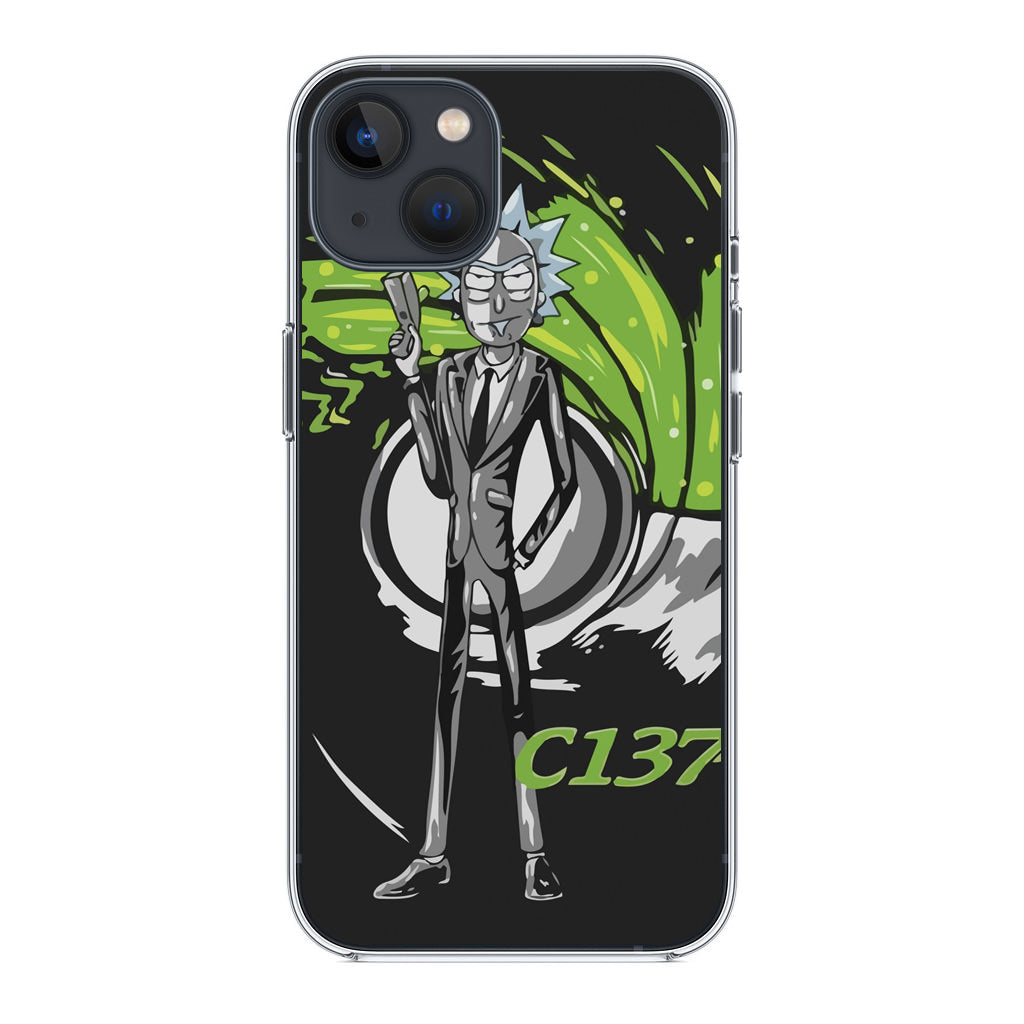 Rick Sanchez Agent C137 iPhone 14 / 14 Plus Case