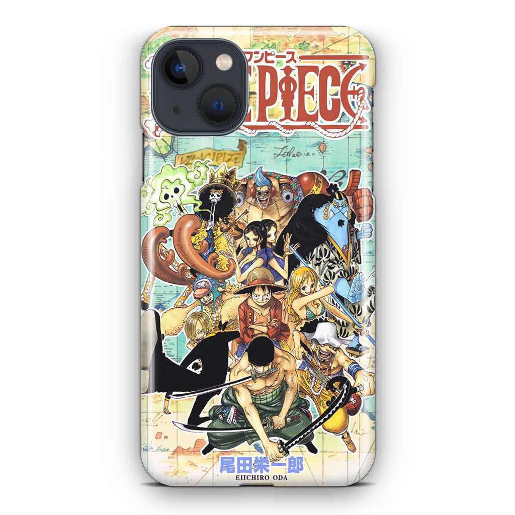 One Piece Comic Straw Hat Pirate iPhone 14 / 14 Plus Case