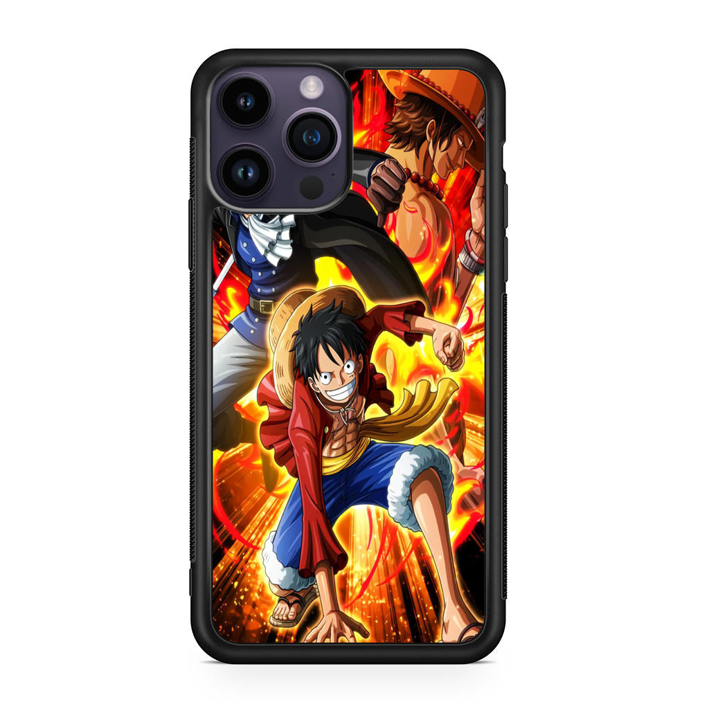 Ace Sabo Luffy Brotherhood iPhone 14 Pro / 14 Pro Max Case