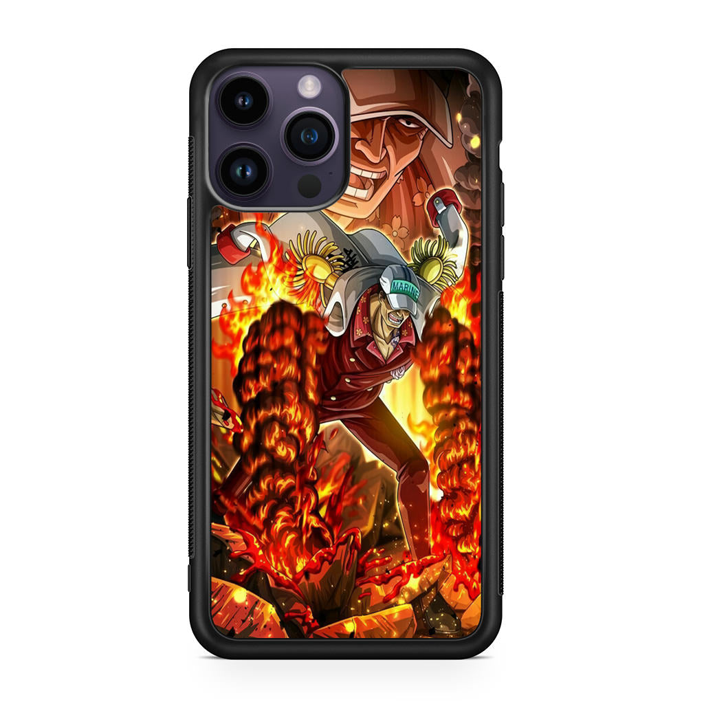 Akainu Exploding Volcano iPhone 14 Pro / 14 Pro Max Case