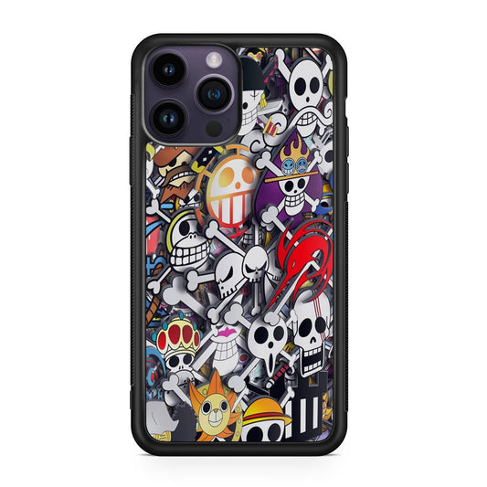 All Pirate Symbols One Piece iPhone 15 Pro / 15 Pro Max Case
