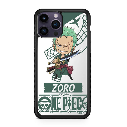 Chibi Zoro iPhone 14 Pro / 14 Pro Max Case