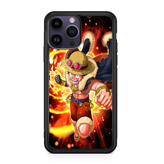 Luffy Red Hawk Punch iPhone 14 Pro / 14 Pro Max Case