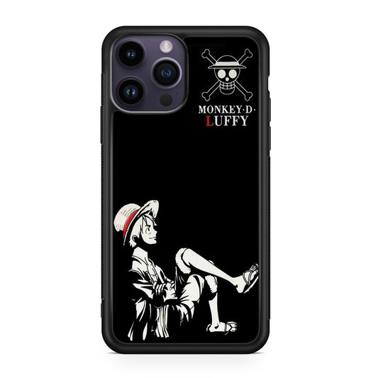 Monkey D Luffy Black And White iPhone 14 Pro / 14 Pro Max Case