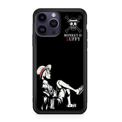 Monkey D Luffy Black And White iPhone 15 Pro / 15 Pro Max Case