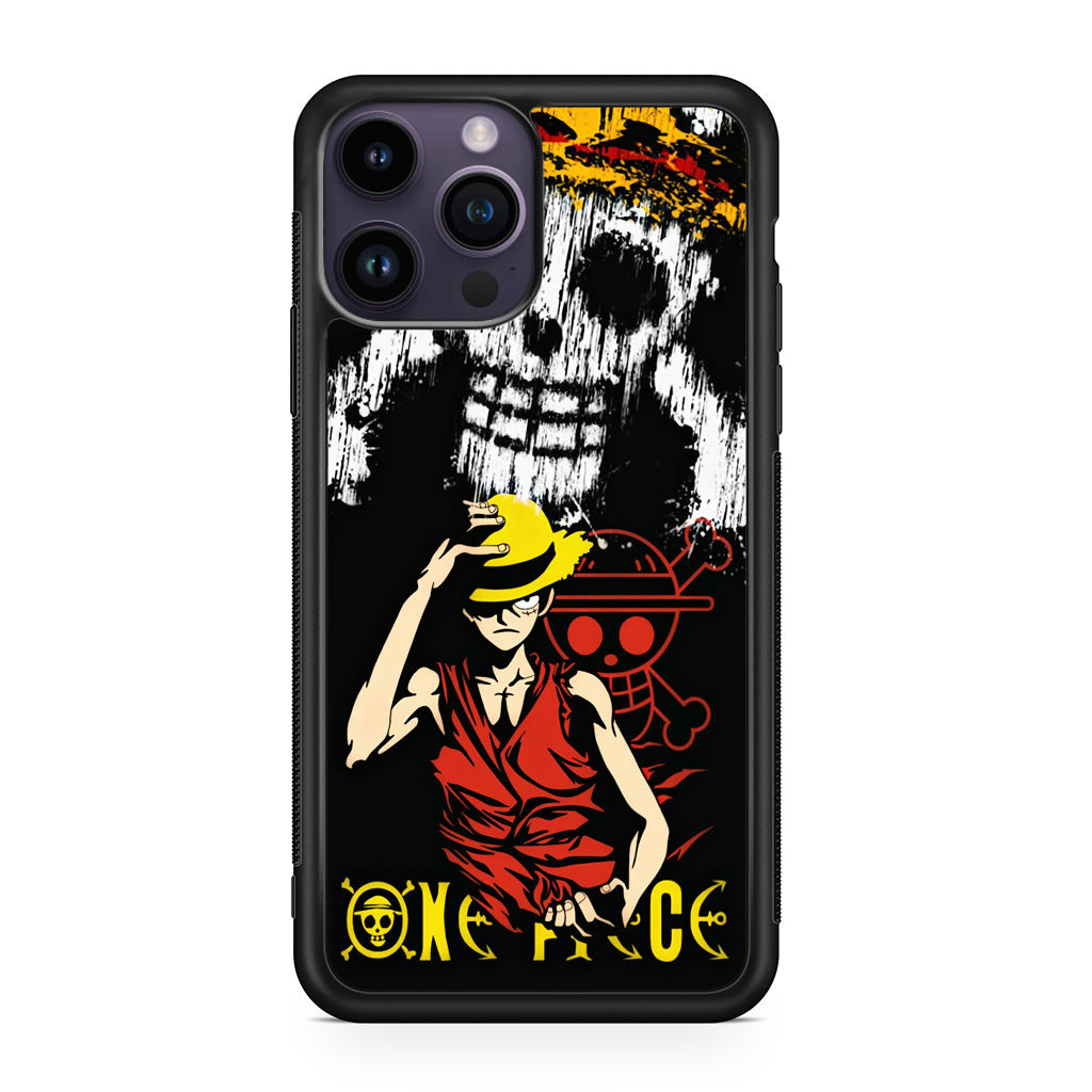 Monkey D Luffy Paint Art iPhone 14 Pro / 14 Pro Max Case