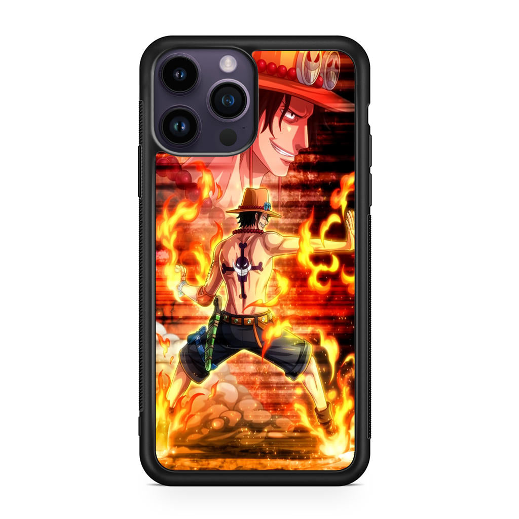 Portgas D Ace One Piece iPhone 14 Pro / 14 Pro Max Case