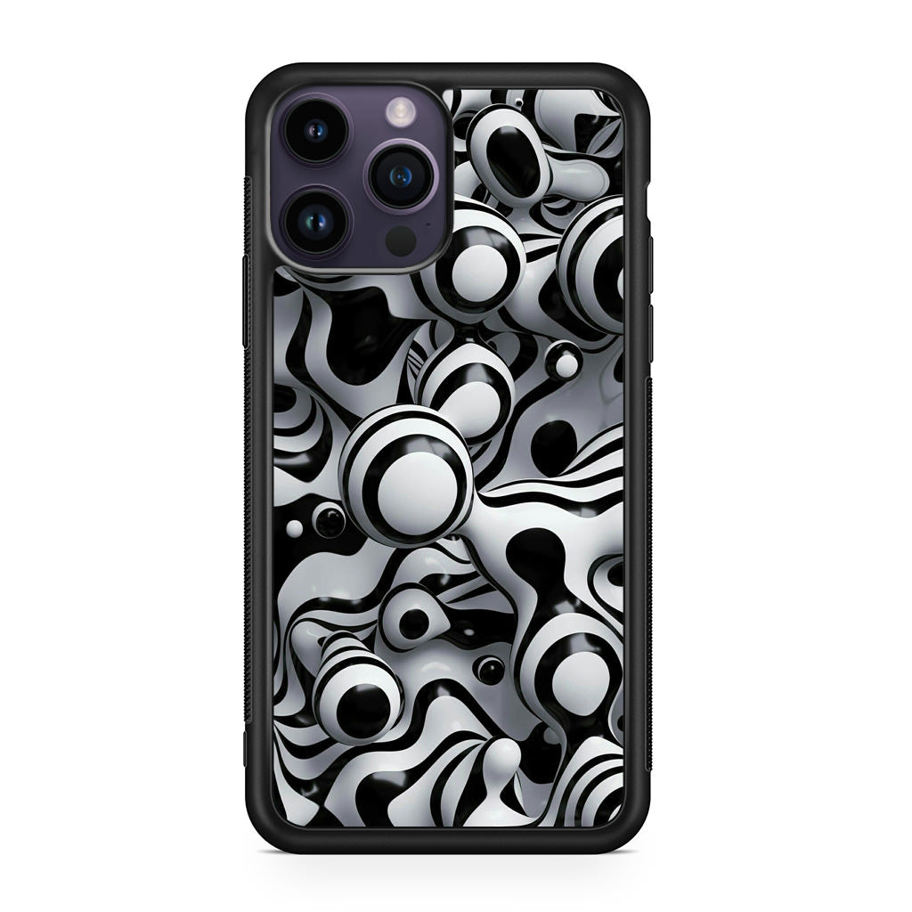 Abstract Art Black White iPhone 14 Pro / 14 Pro Max Case