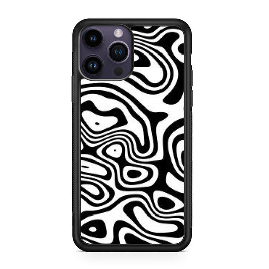 Abstract Black and White Background iPhone 14 Pro / 14 Pro Max Case