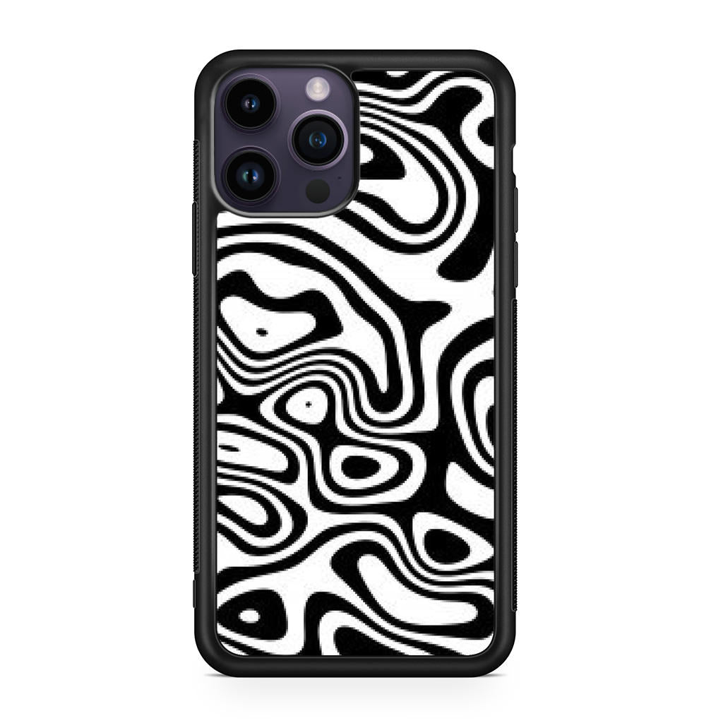 Abstract Black and White Background iPhone 15 Pro / 15 Pro Max Case