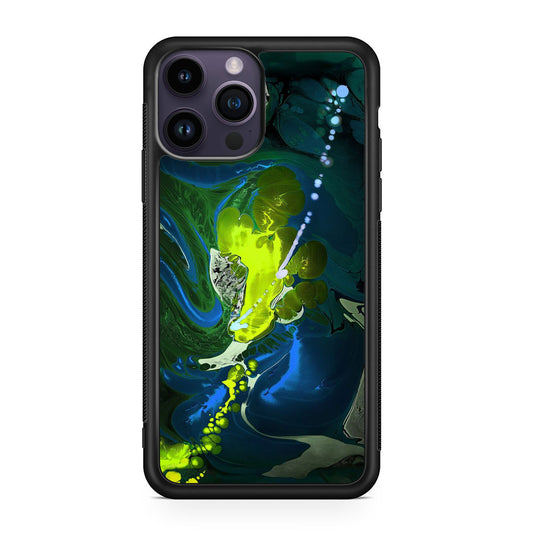 Abstract Green Blue Art iPhone 14 Pro / 14 Pro Max Case