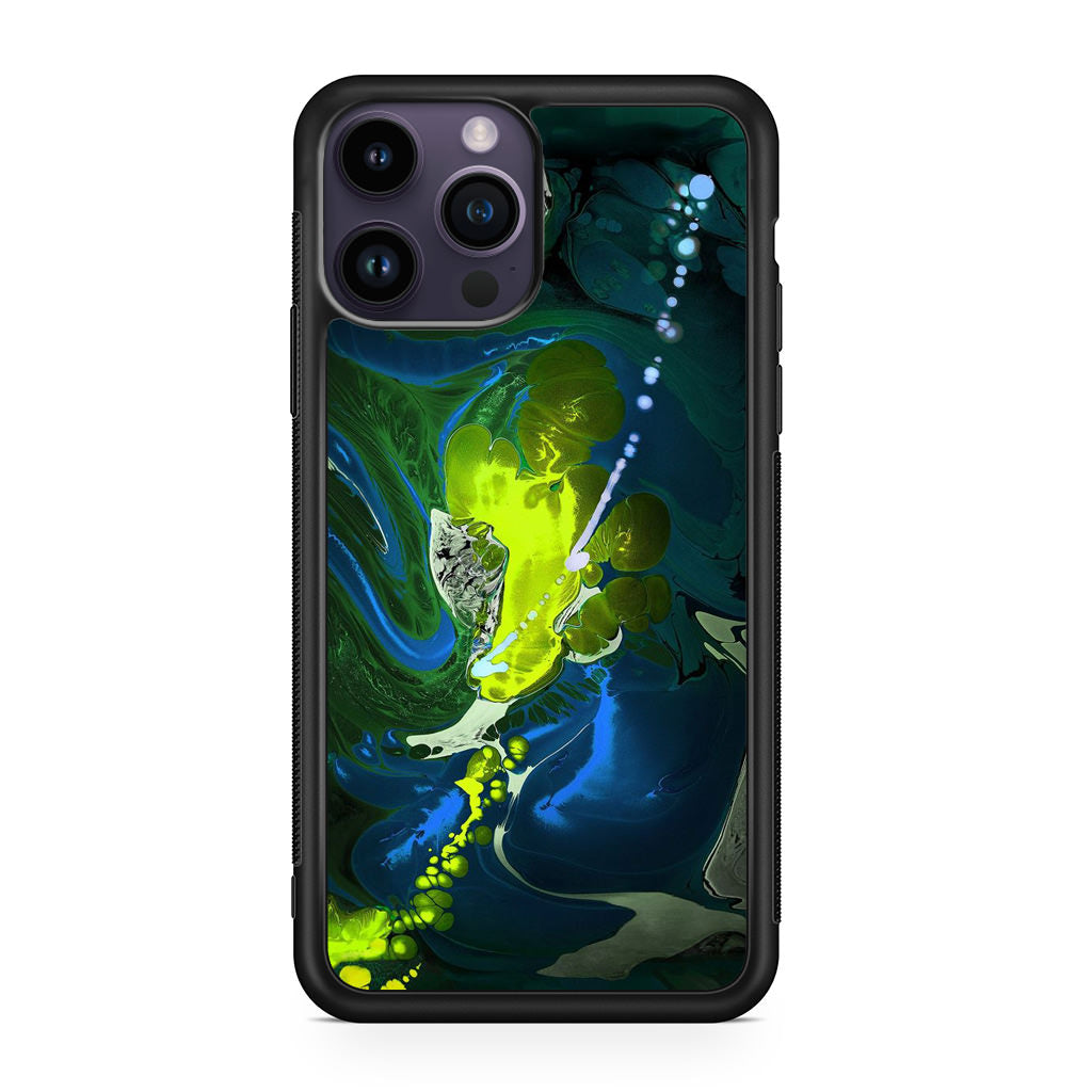 Abstract Green Blue Art iPhone 15 Pro / 15 Pro Max Case