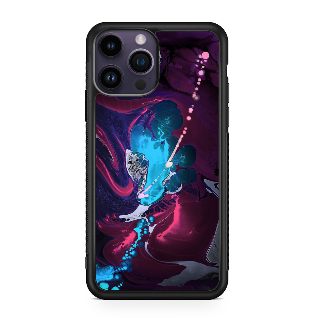 Abstract Purple Blue Art iPhone 15 Pro / 15 Pro Max Case