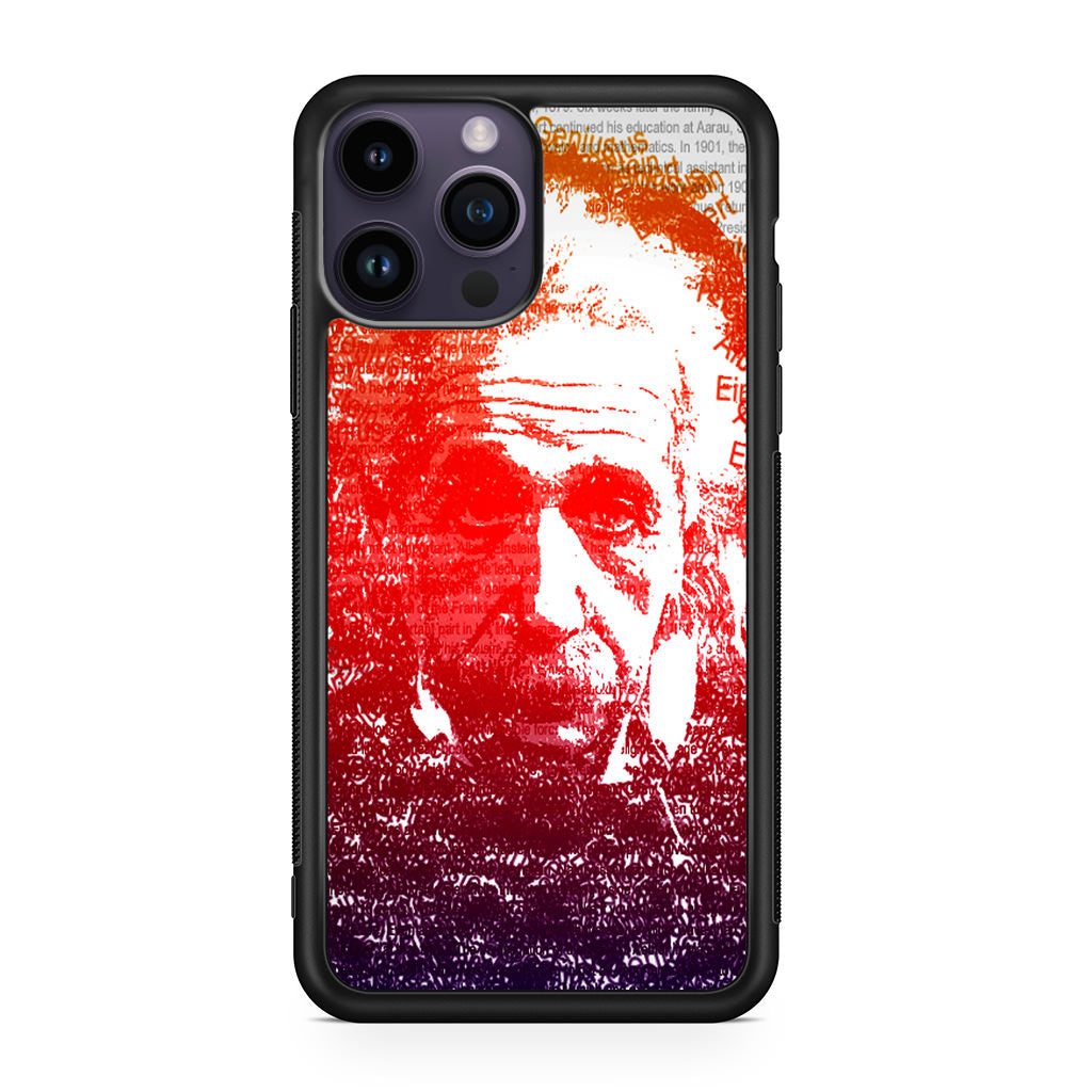 Albert Einstein Art iPhone 14 Pro / 14 Pro Max Case