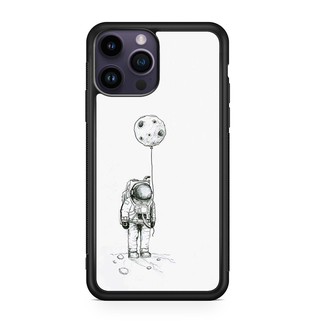 Astronaut Moon Balloon iPhone 14 Pro / 14 Pro Max Case