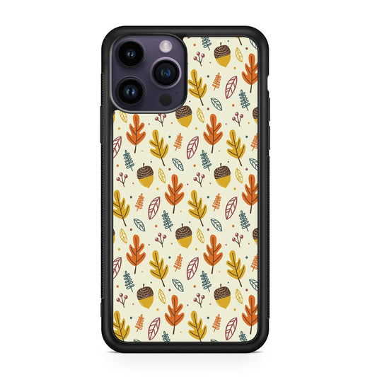 Autumn Things Pattern iPhone 15 Pro / 15 Pro Max Case