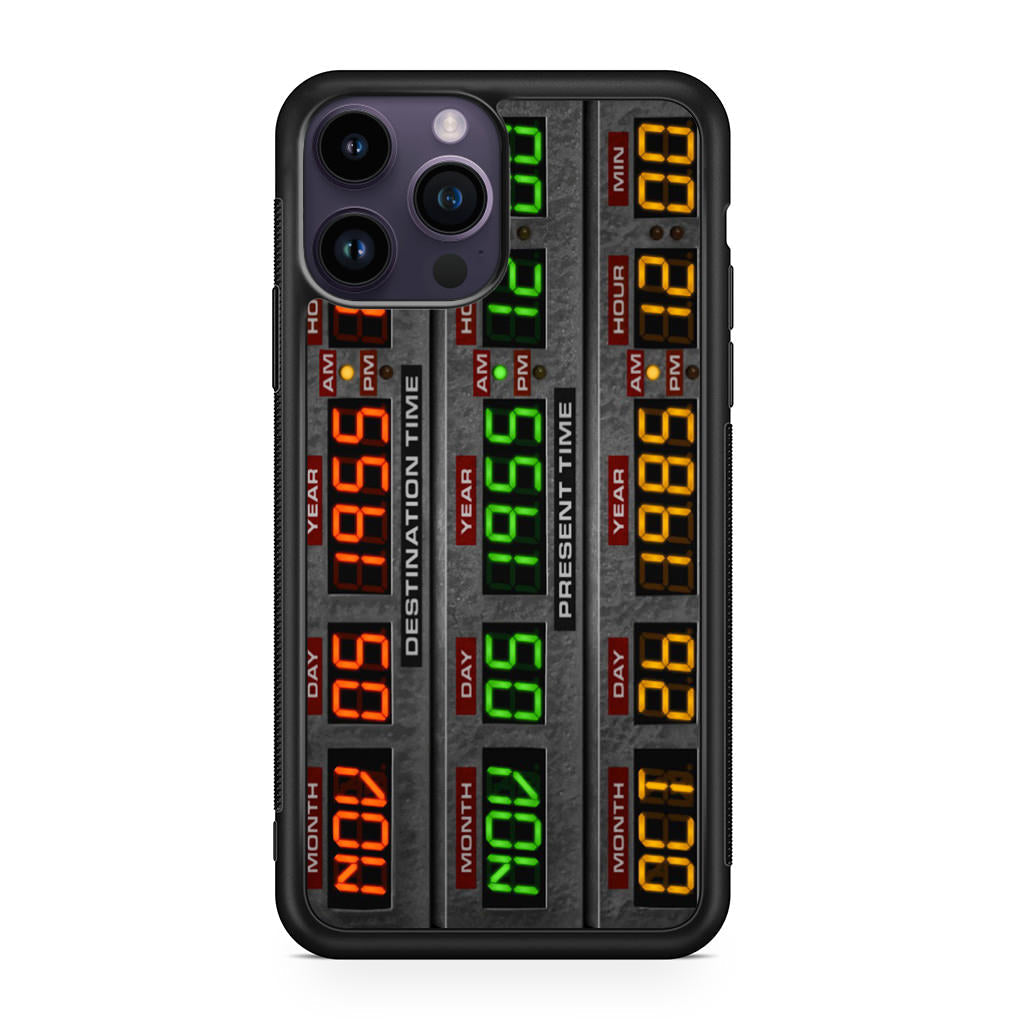 Back To The Future Time Circuits iPhone 15 Pro / 15 Pro Max Case