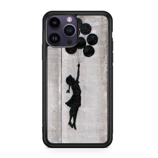 Banksy Girl With Balloons iPhone 14 Pro / 14 Pro Max Case