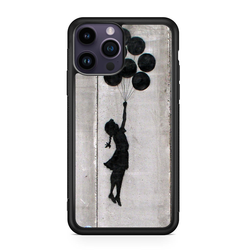 Banksy Girl With Balloons iPhone 15 Pro / 15 Pro Max Case