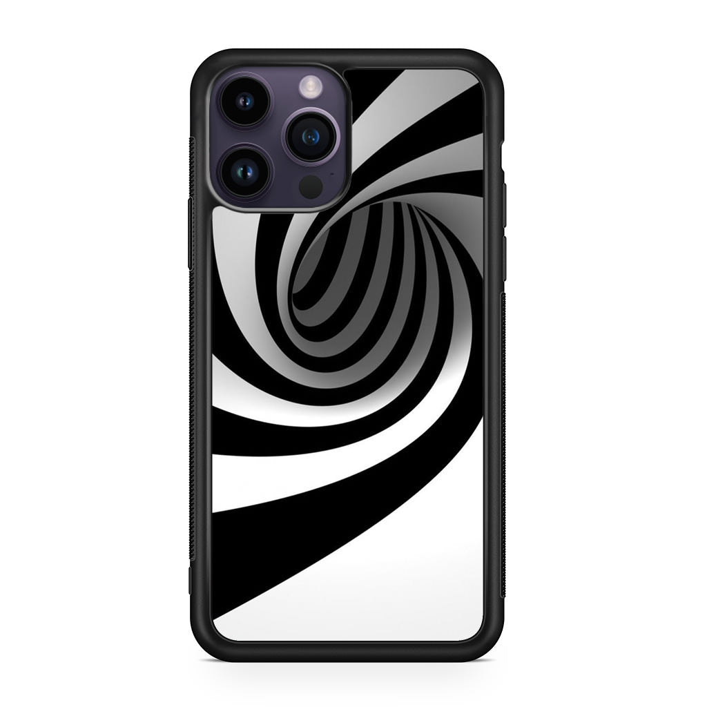 Black and White Twist iPhone 14 Pro / 14 Pro Max Case