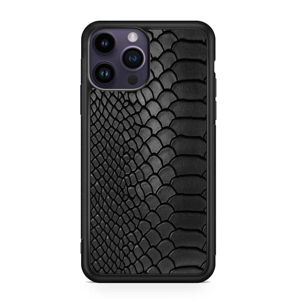 Black Snake Skin Texture iPhone 14 Pro / 14 Pro Max Case