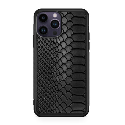 Black Snake Skin Texture iPhone 14 Pro / 14 Pro Max Case