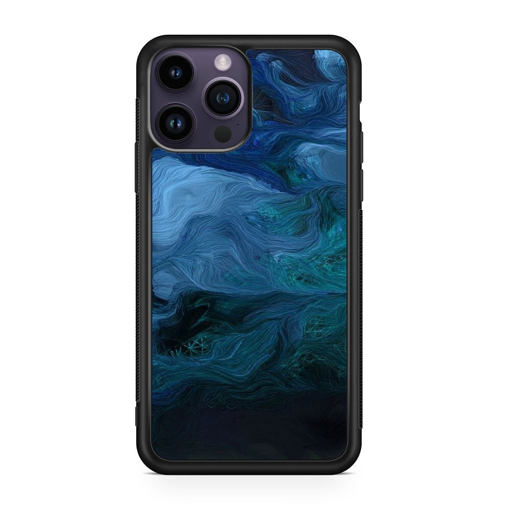 Blue Abstract Art iPhone 15 Pro / 15 Pro Max Case