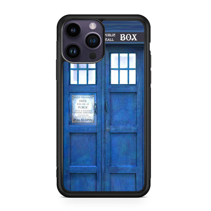 Blue Police Call Box iPhone 14 Pro / 14 Pro Max Case