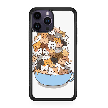 Cats on A Bowl iPhone 14 Pro / 14 Pro Max Case