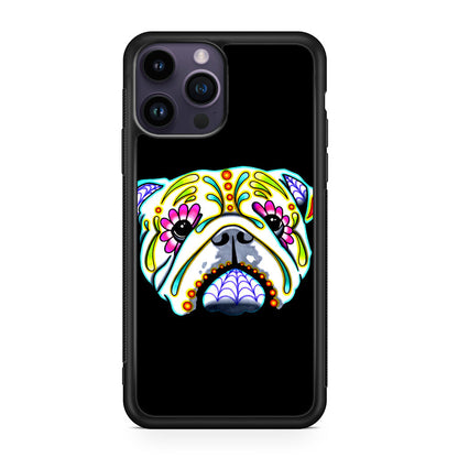 Colorful Bulldog Art iPhone 15 Pro / 15 Pro Max Case