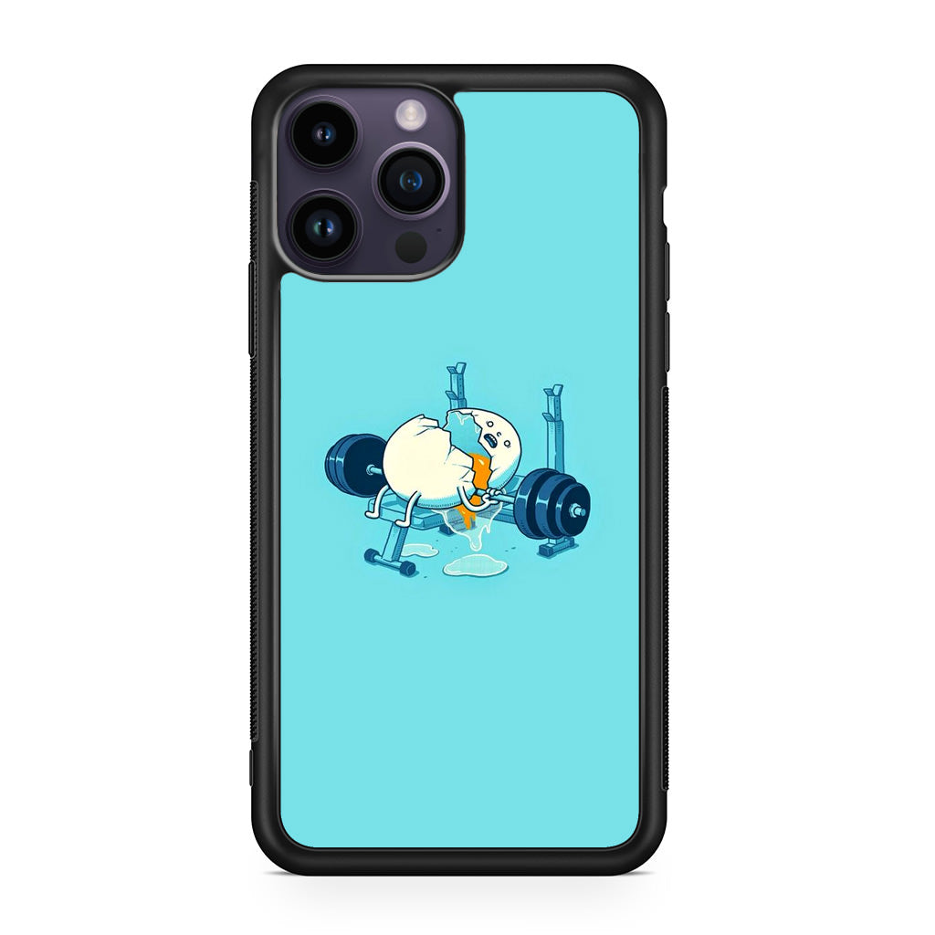 Egg Accident Workout iPhone 14 Pro / 14 Pro Max Case