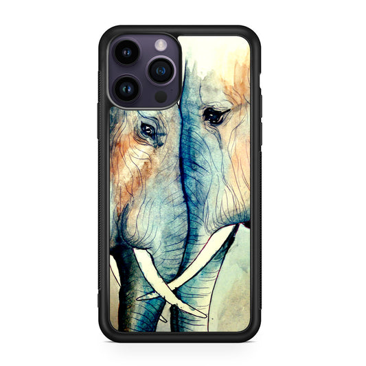 Elephants Sadness iPhone 14 Pro / 14 Pro Max Case