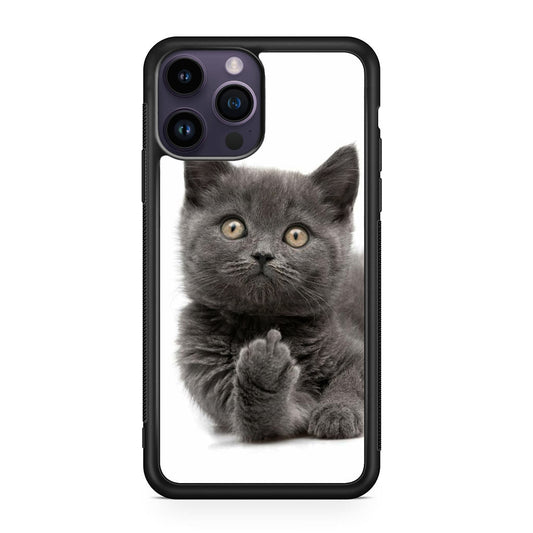 Finger British Shorthair Cat iPhone 15 Pro / 15 Pro Max Case