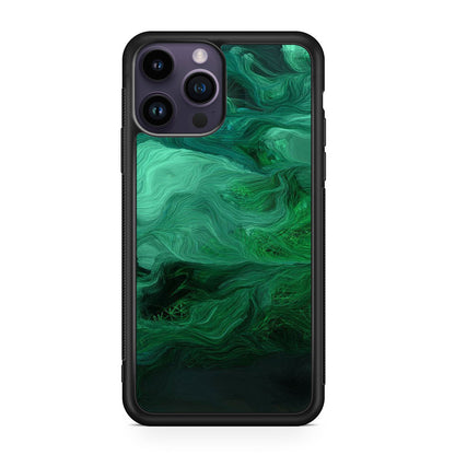 Green Abstract Art iPhone 14 Pro / 14 Pro Max Case