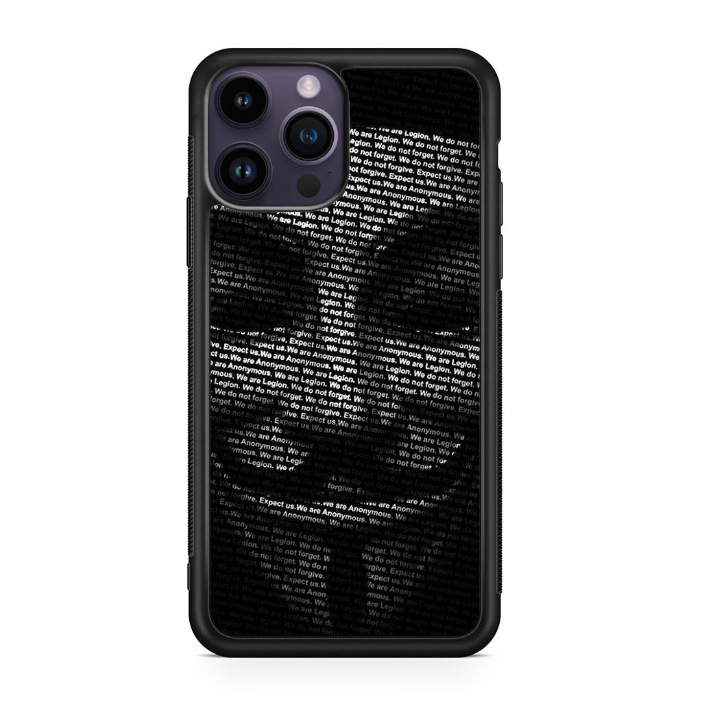 Guy Fawkes Mask Anonymous iPhone 14 Pro / 14 Pro Max Case