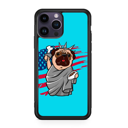 Independence Day Pug iPhone 14 Pro / 14 Pro Max Case