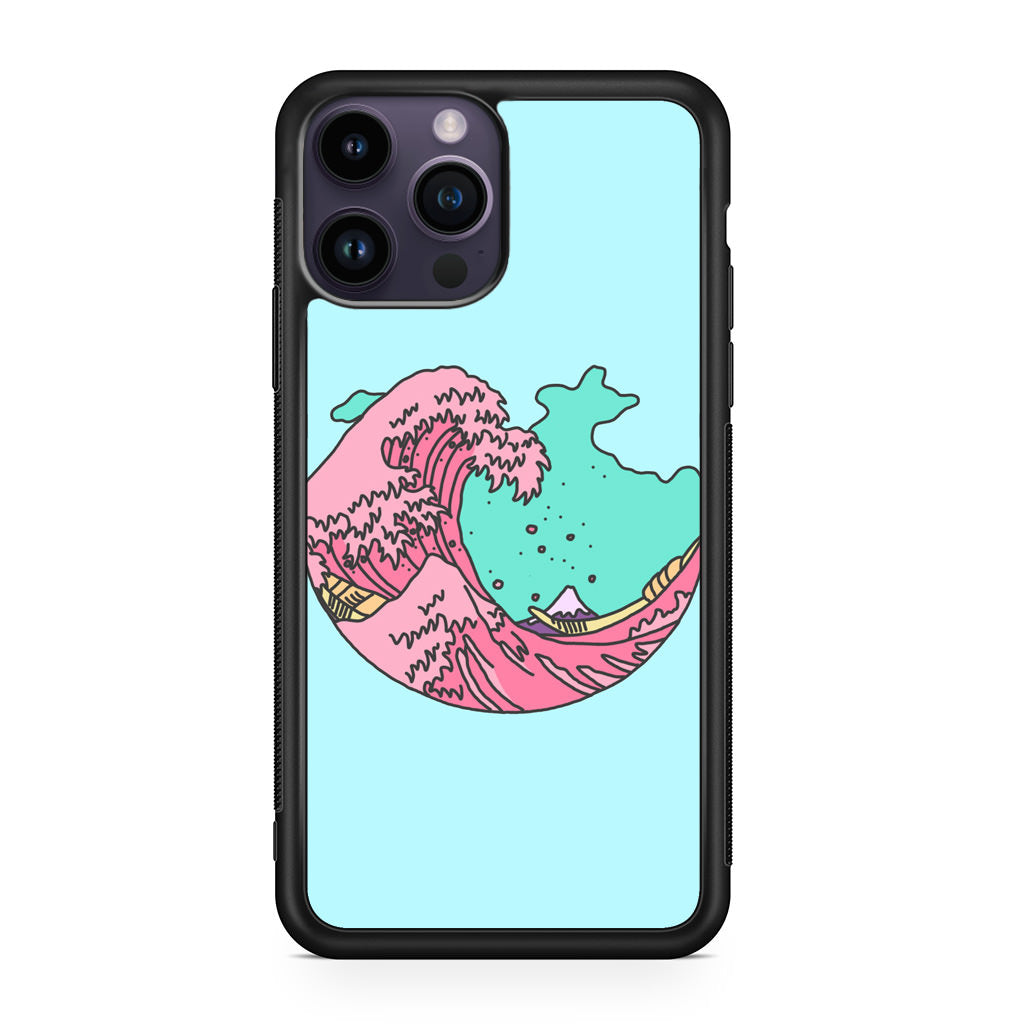 Japanese Pastel Wave iPhone 14 Pro / 14 Pro Max Case