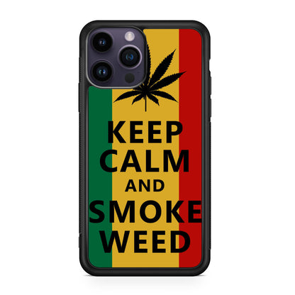 Keep Calm And Smoke Weed iPhone 14 Pro / 14 Pro Max Case