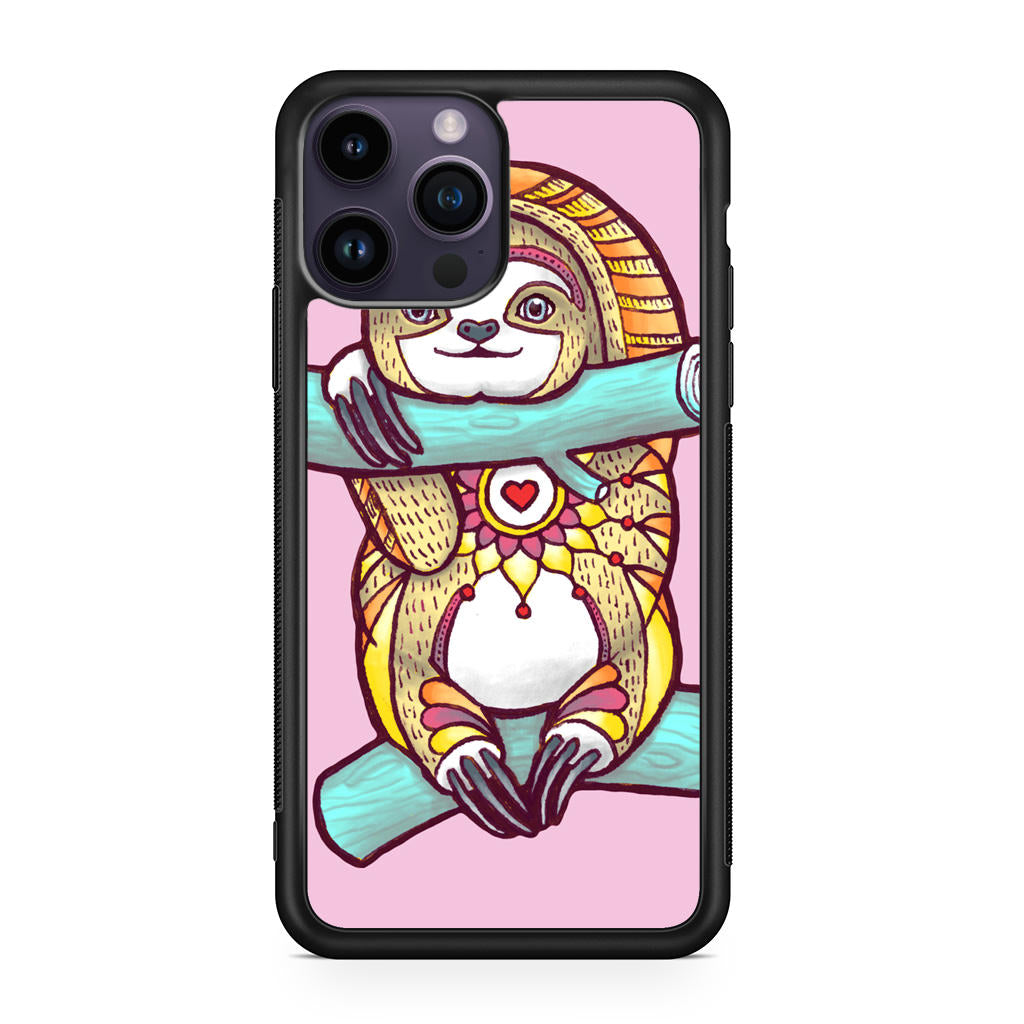 Mandala Sloth iPhone 15 Pro / 15 Pro Max Case