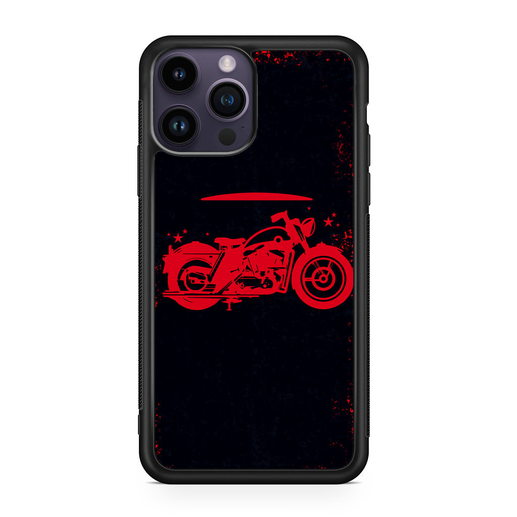 Motorcycle Red Art iPhone 14 Pro / 14 Pro Max Case