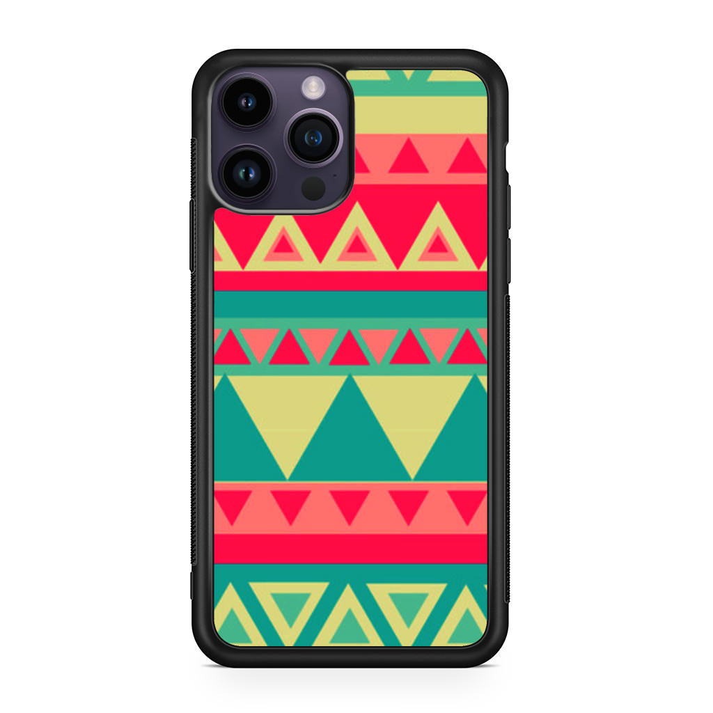 Old Aztec Pattern iPhone 14 Pro / 14 Pro Max Case