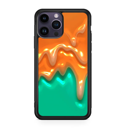 Orange Paint Dripping iPhone 14 Pro / 14 Pro Max Case