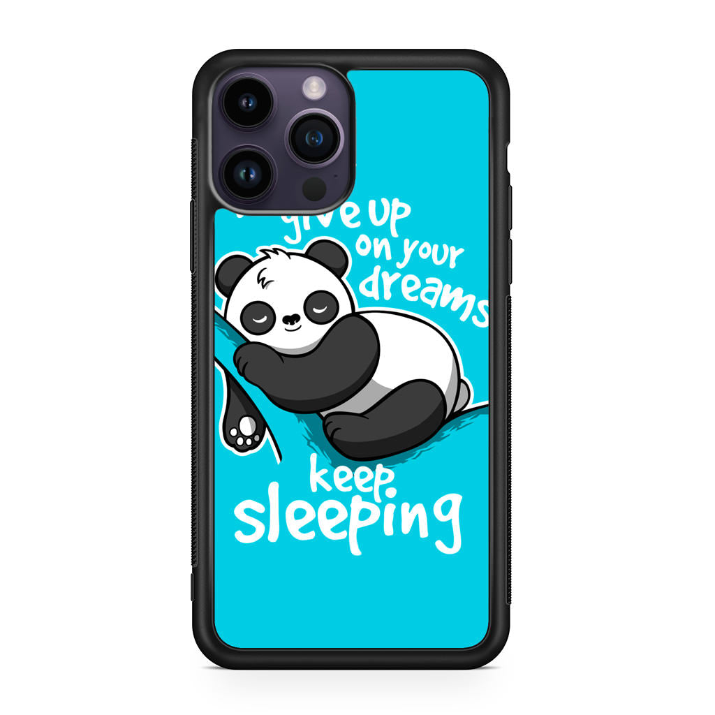 Panda Keep Sleeping iPhone 14 Pro / 14 Pro Max Case