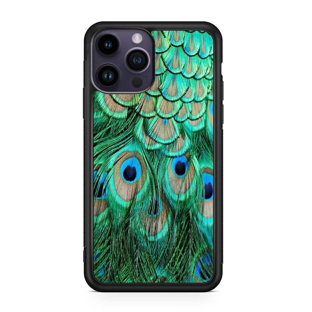 Peacock Feather iPhone 14 Pro / 14 Pro Max Case