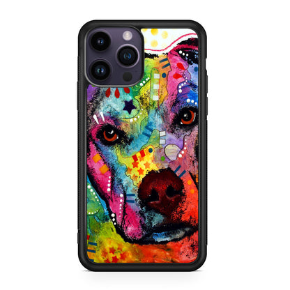 Pitbull Love Painting iPhone 14 Pro / 14 Pro Max Case